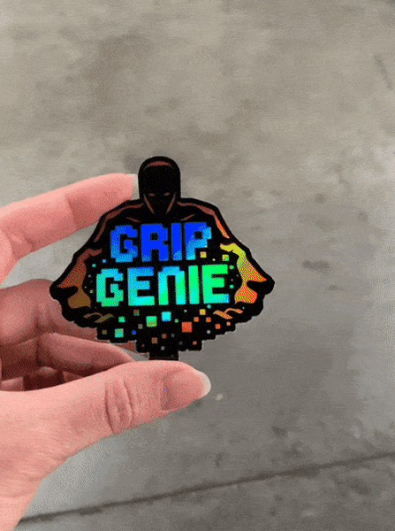 Holographic Grip Genie Sticker - Grip Genie