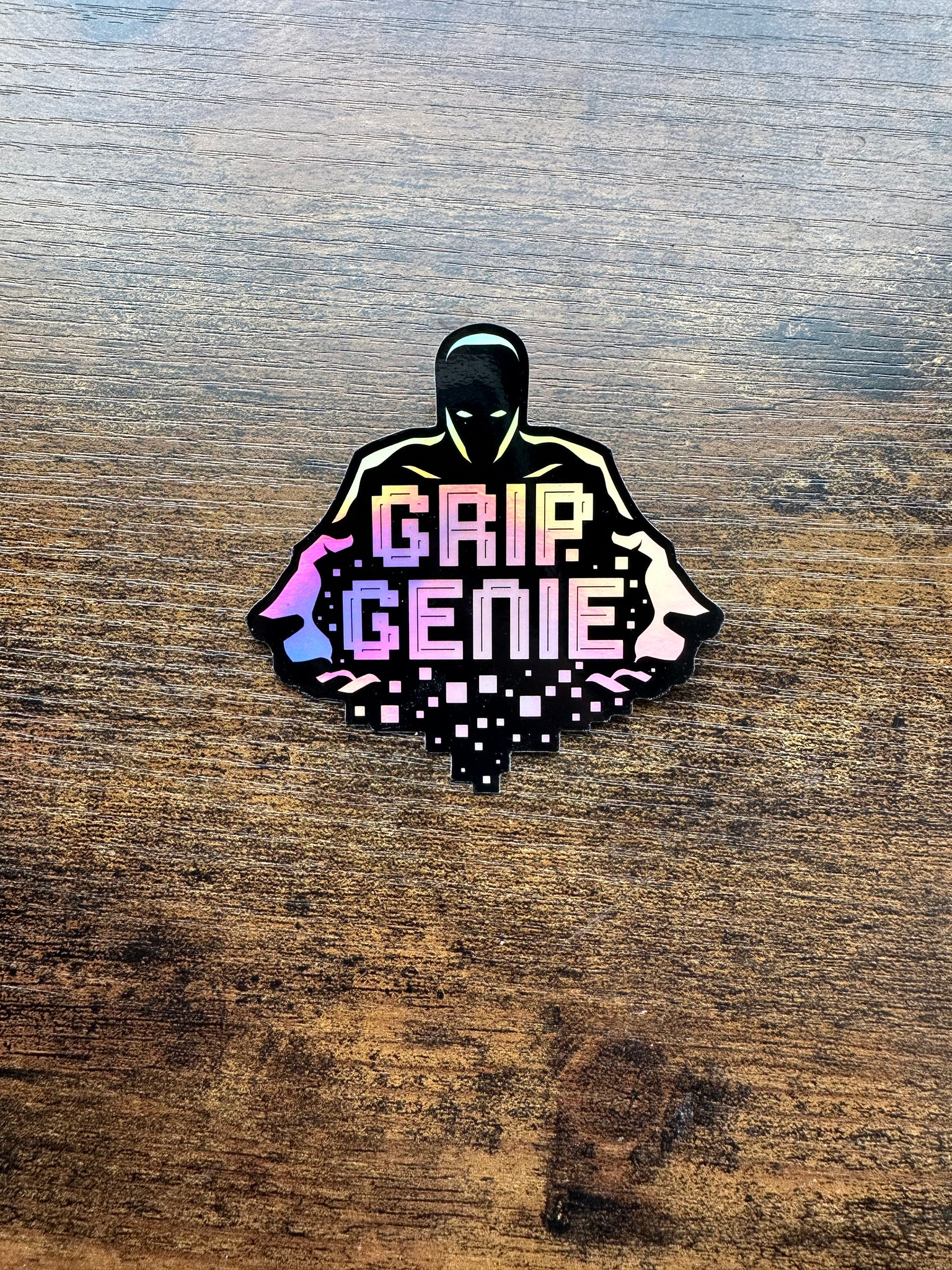 Holographic Grip Genie Sticker